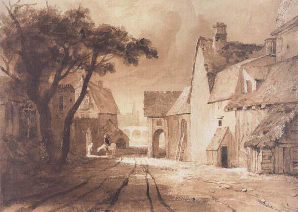 Samuel Palmer Study of Old Builings oil painting image